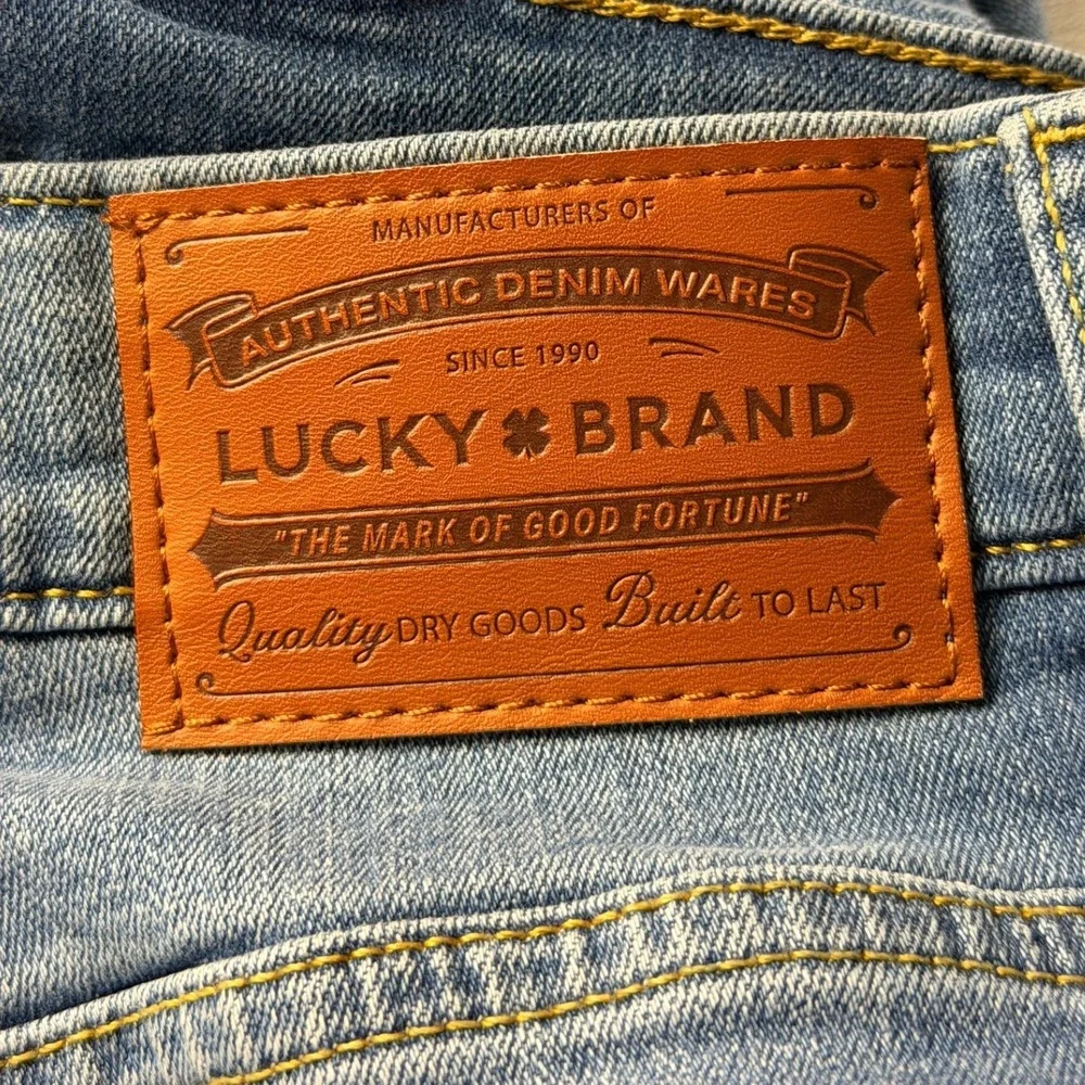 Lucky Brand 223 Straight Leg Mens Jeans 38x30 Blue Stretch Denim 1845290 NEW